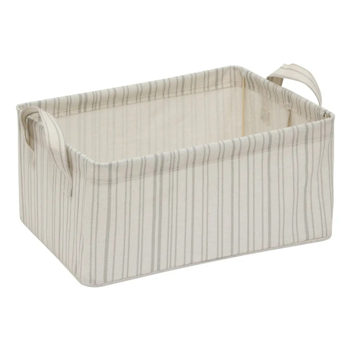 Panier de rangement Silnea rectangulaire 25,5x35cm beige