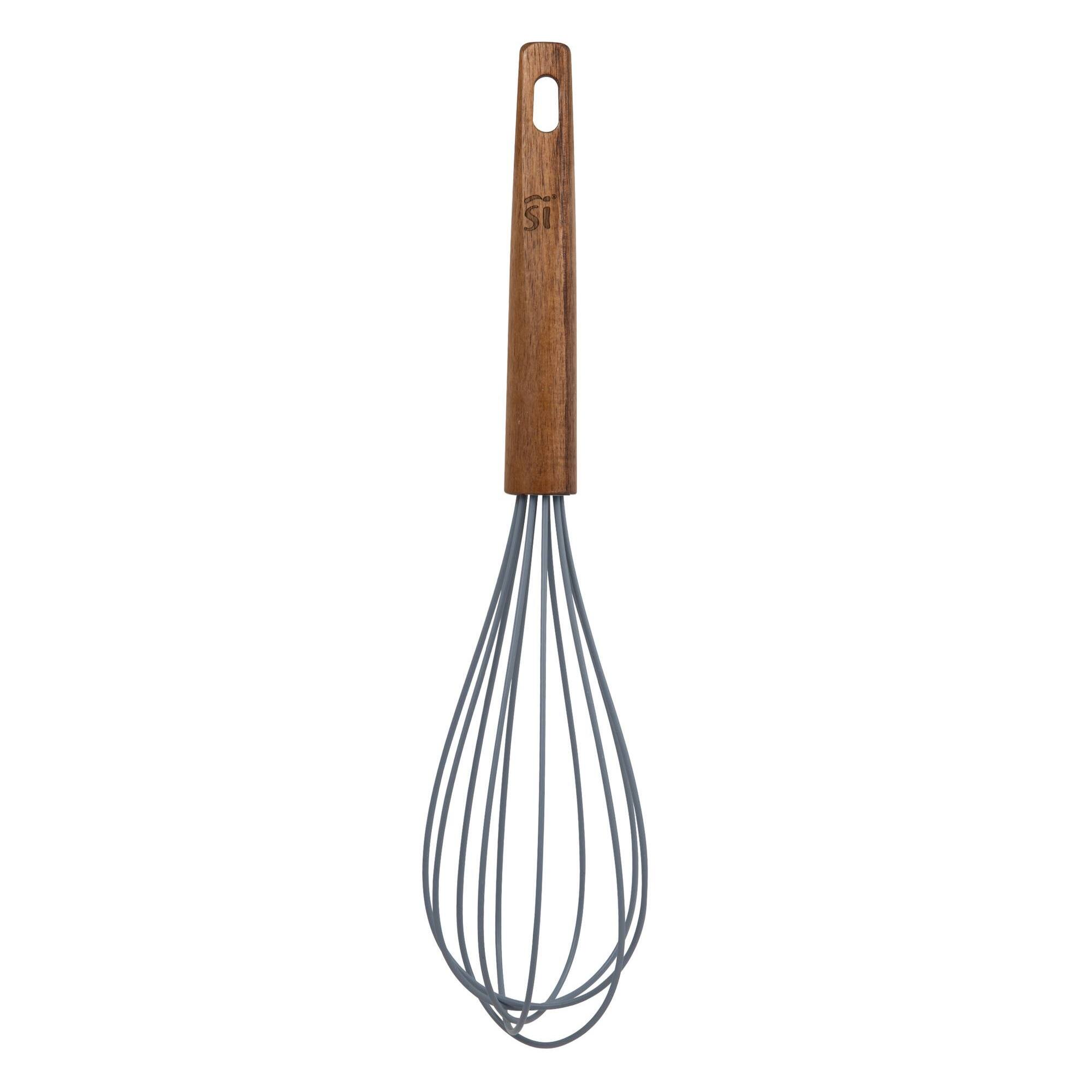 Set de 5 utensilios de cocina de silicona y madera de acacia san ignacio