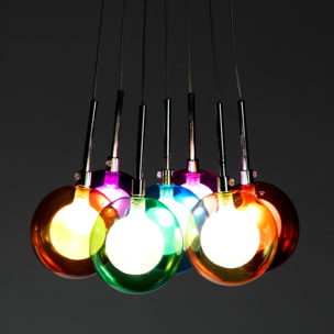 TOMASUCCI Lampadario 7 luci SPHERES COLORS Multicolore