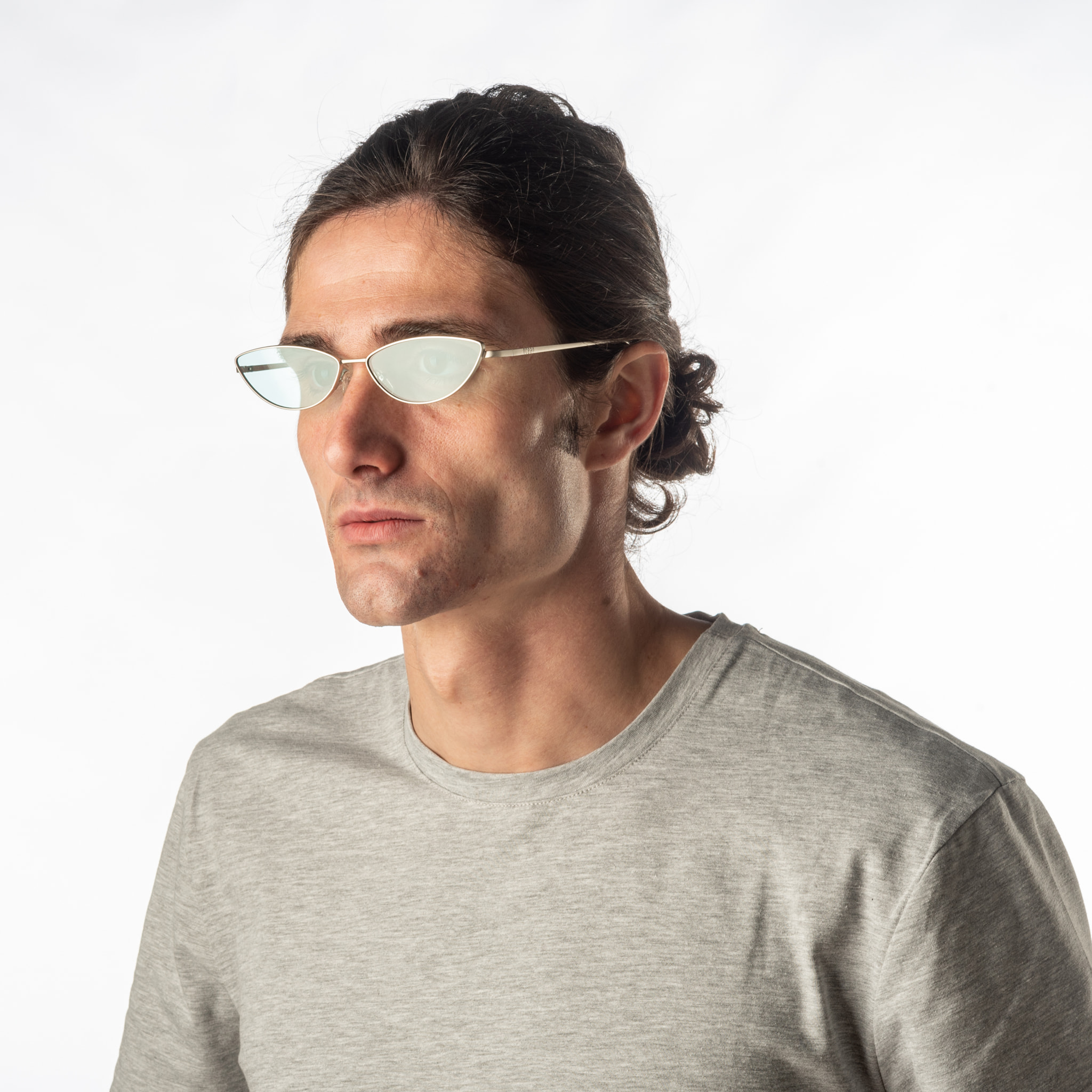 Gafas de sol OCEAN LIVERPOOL - Plateado mate / Transparente color menta