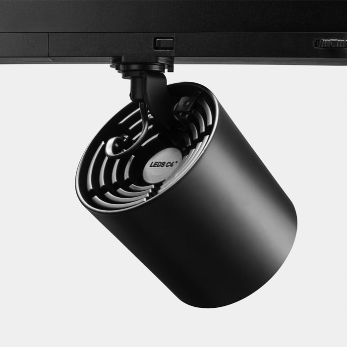 LEDS C4 Proyector TAK 32.8W Blanco Cálido 3000K CRI 92 15.3º ON-OFF Negro 2893LM Iluminación LED de Alta Potencia para Exteriores