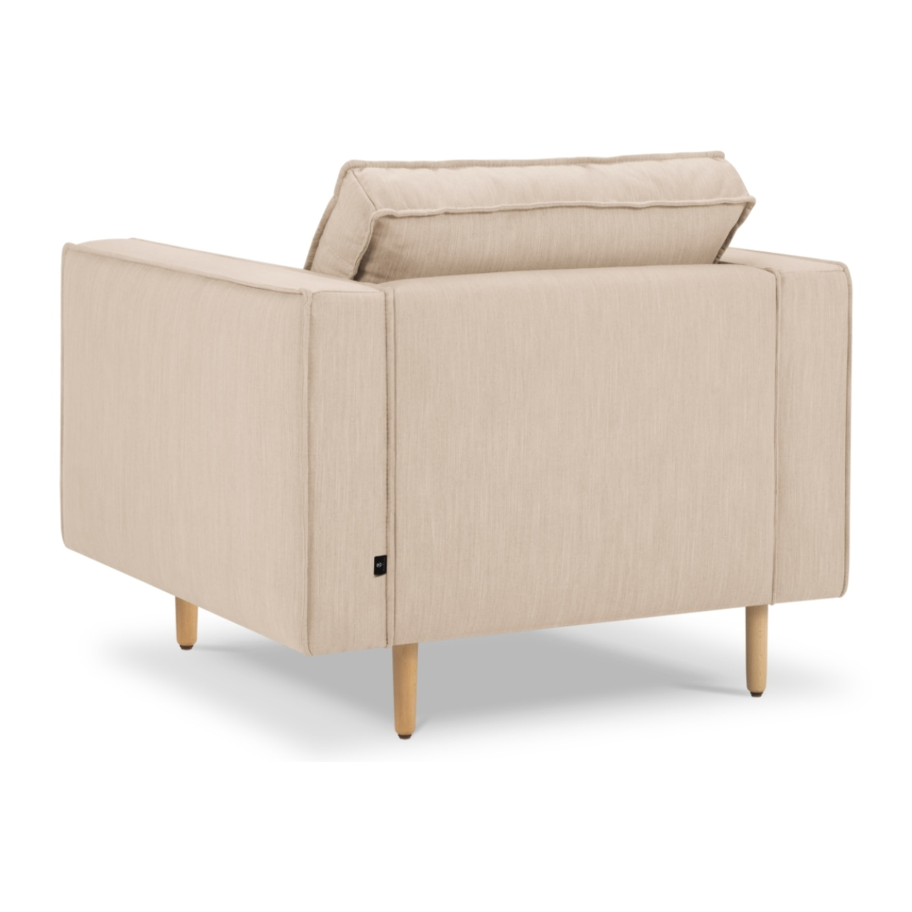 Fauteuil "Alexis" en tissu structurel beige