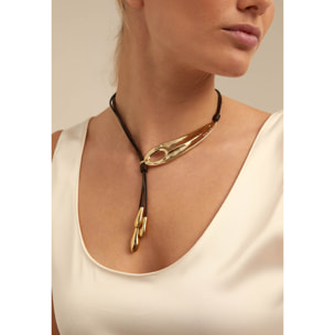 Colgante Big leaf DORADO U