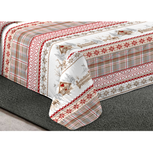 Trapunta Invernale 300gr Made in Italy Piumone Clado Linea Scaldanotti Disegno Tirolese Valgardena Bordeaux
