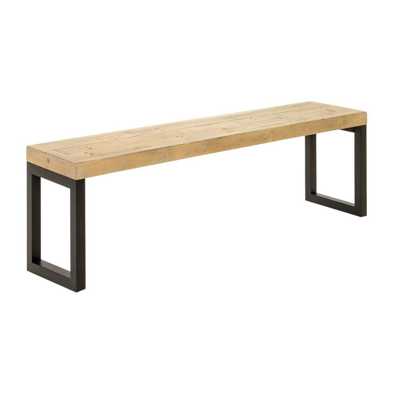 Banc de table en bois recyclé 140 cm AUCKLAND