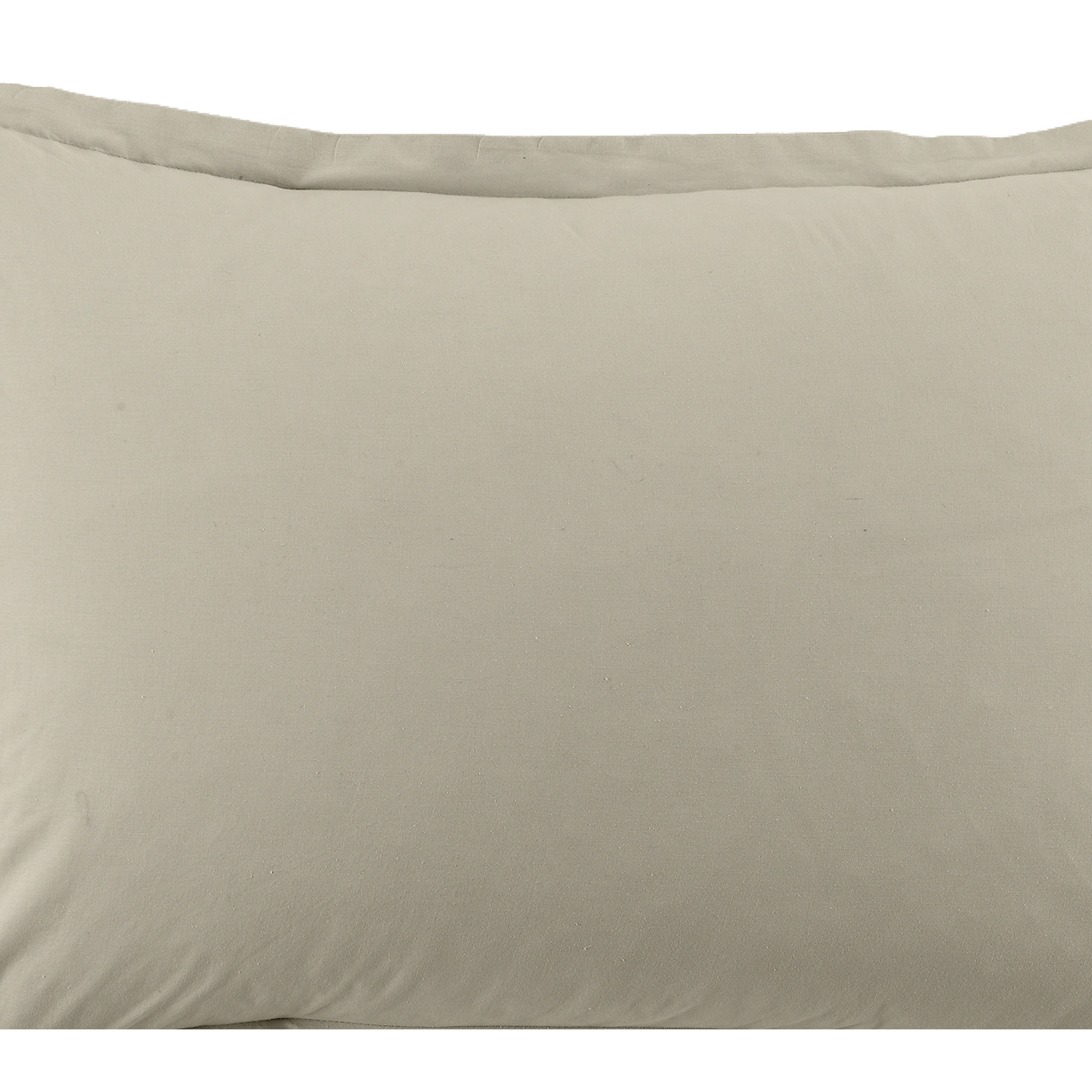 Lot De 2 Taies D'oreiller 100% Coton 57fils Latte