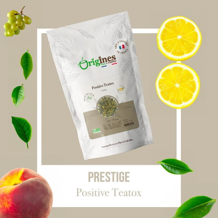 Positive Teatox - Maté et Thé vert Bio détox aux fruits - Sachet 100g