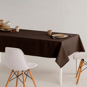 Nappe unie anti-taches SENA CHOCOLATE