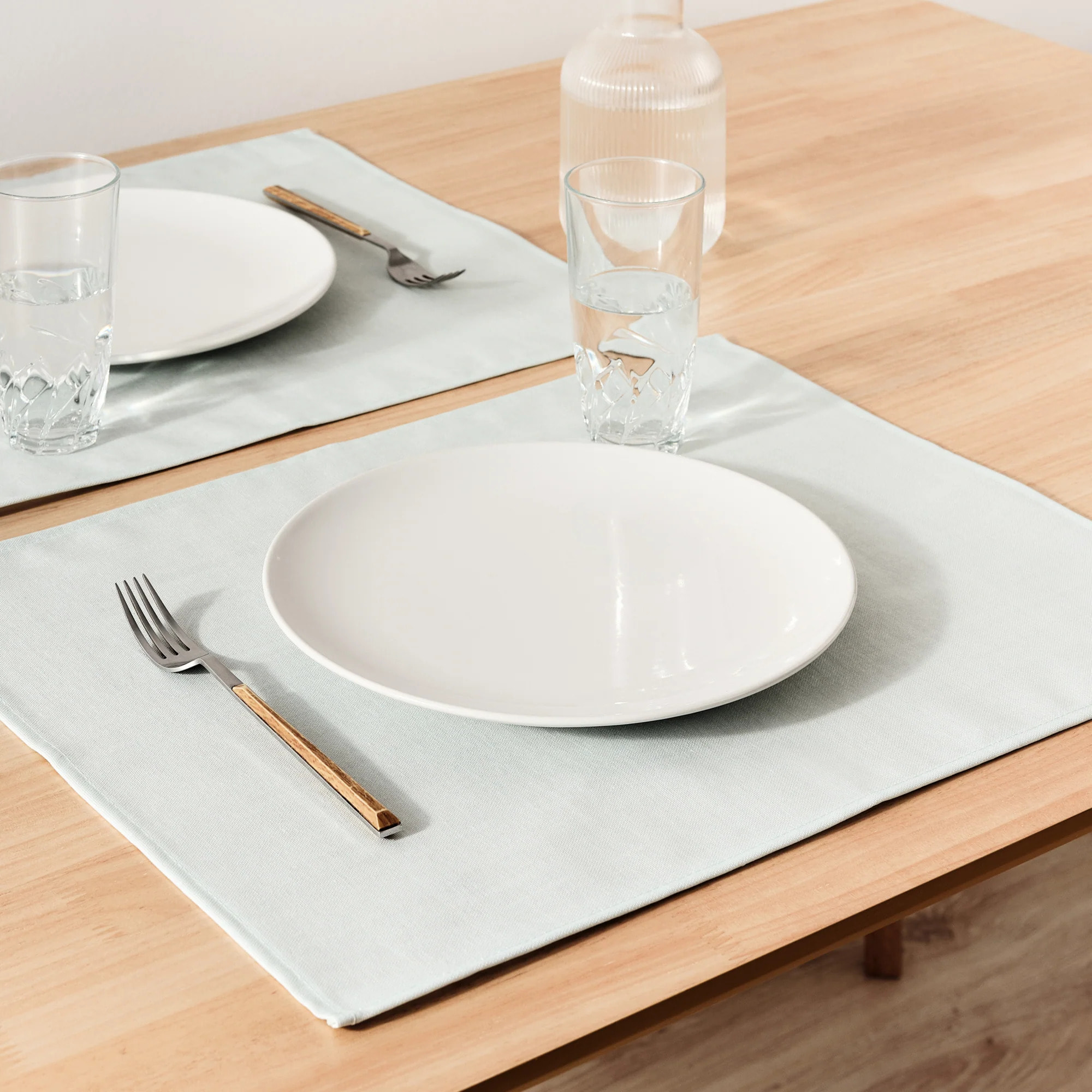 Lot de 2 sets de table Vert eau 50x40 cm