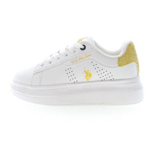 Sneakers U.S. Polo Assn White Yellow