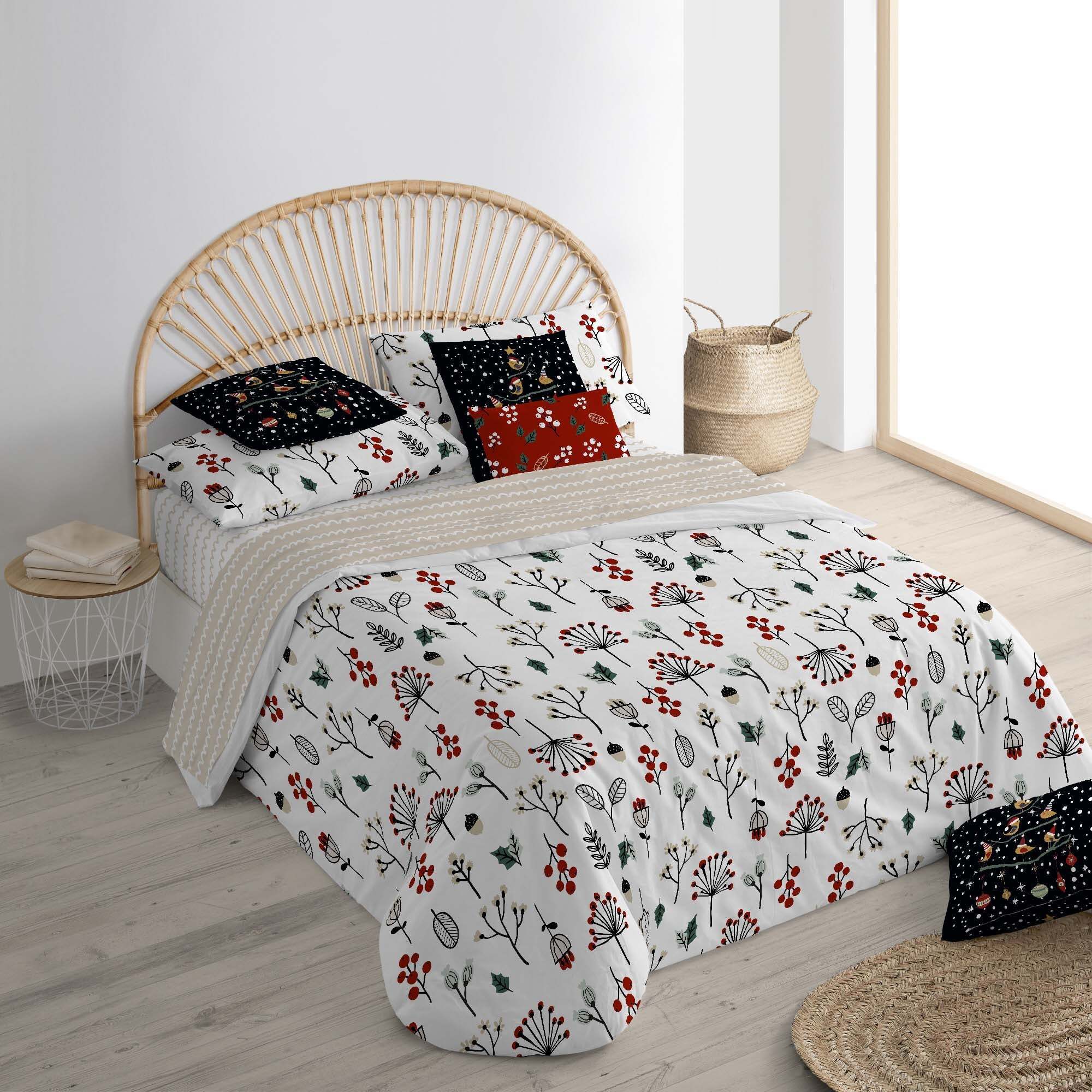 Housse de couette avec clics 100% coton Merry Christmas 44