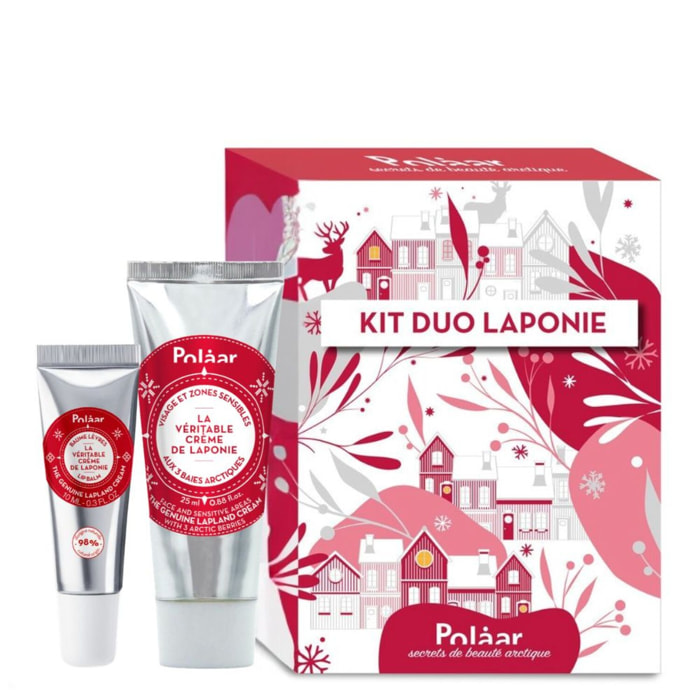 La Véritable Crème de Laponie - Kit Duo Crème Visage et Zones sensibles 25ml + Baume Lèvres 10ml
