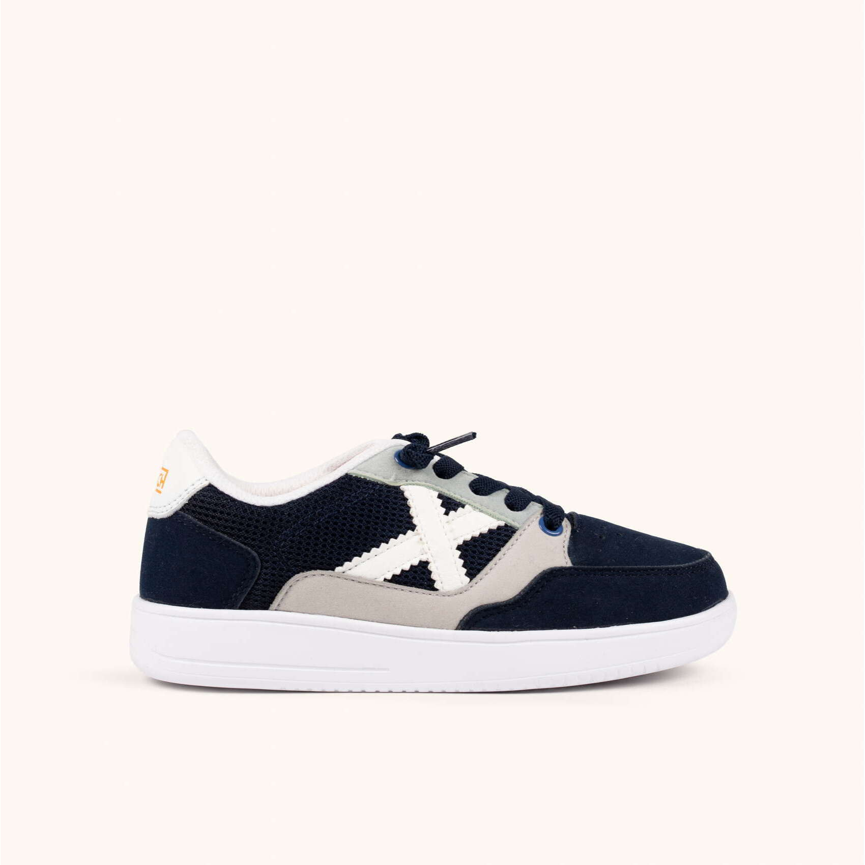 Zapatilla Infantil Urbana en Azul Marino y Gris con Rejilla Transpirable - MUNICH LEGIT KID 27