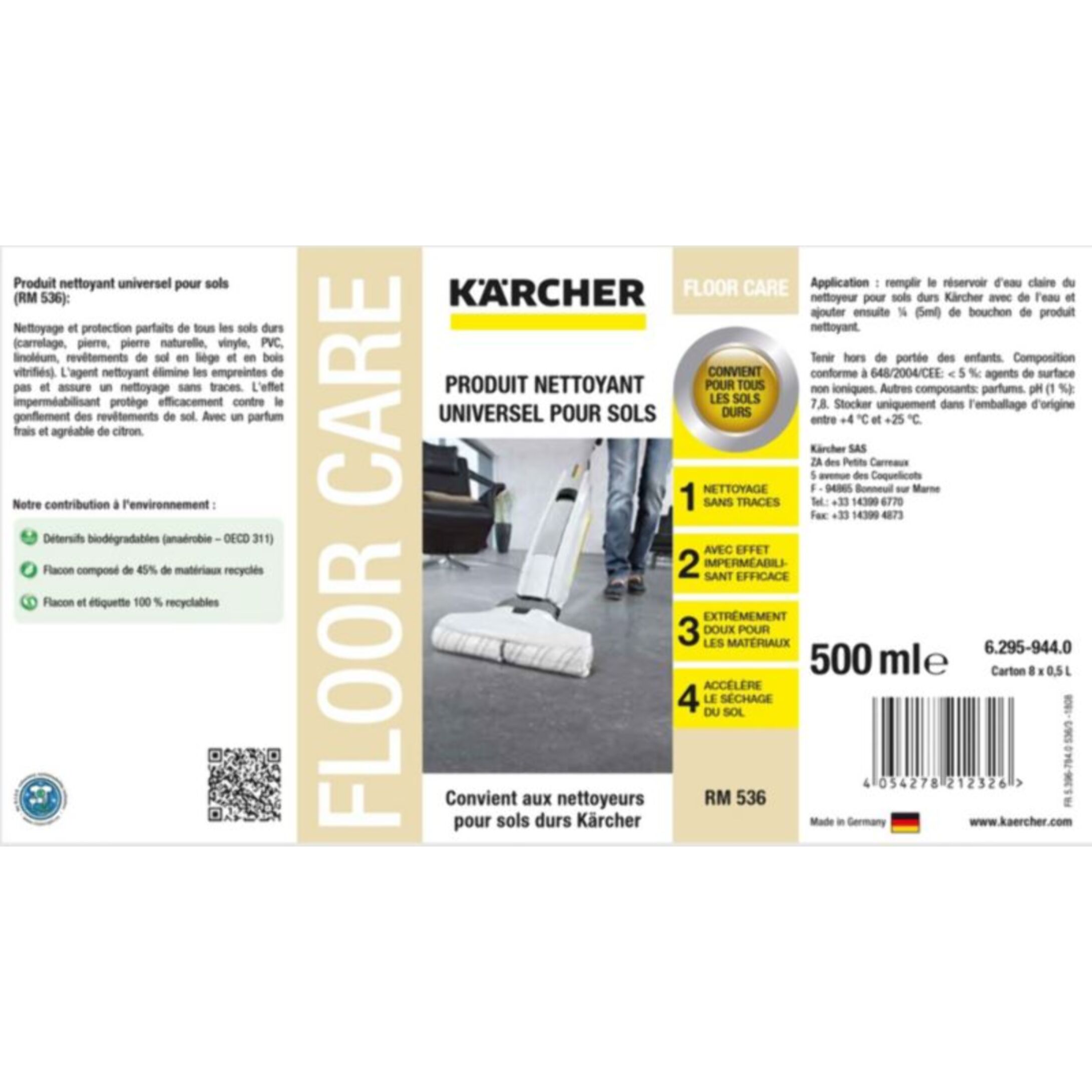 Détergent KARCHER sols universels