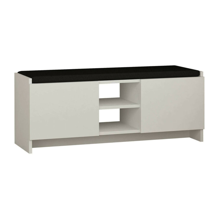 Scarpiera Axar, Mobile portascarpe, Armadio da ingresso multiuso, Mobiletto per calzature, 110x37h43 cm, Bianco