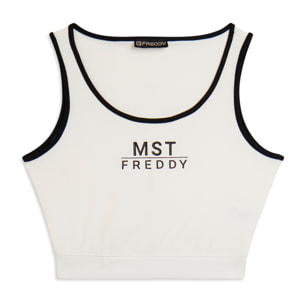 Top sportivo aderente con stampa MST FREDDY