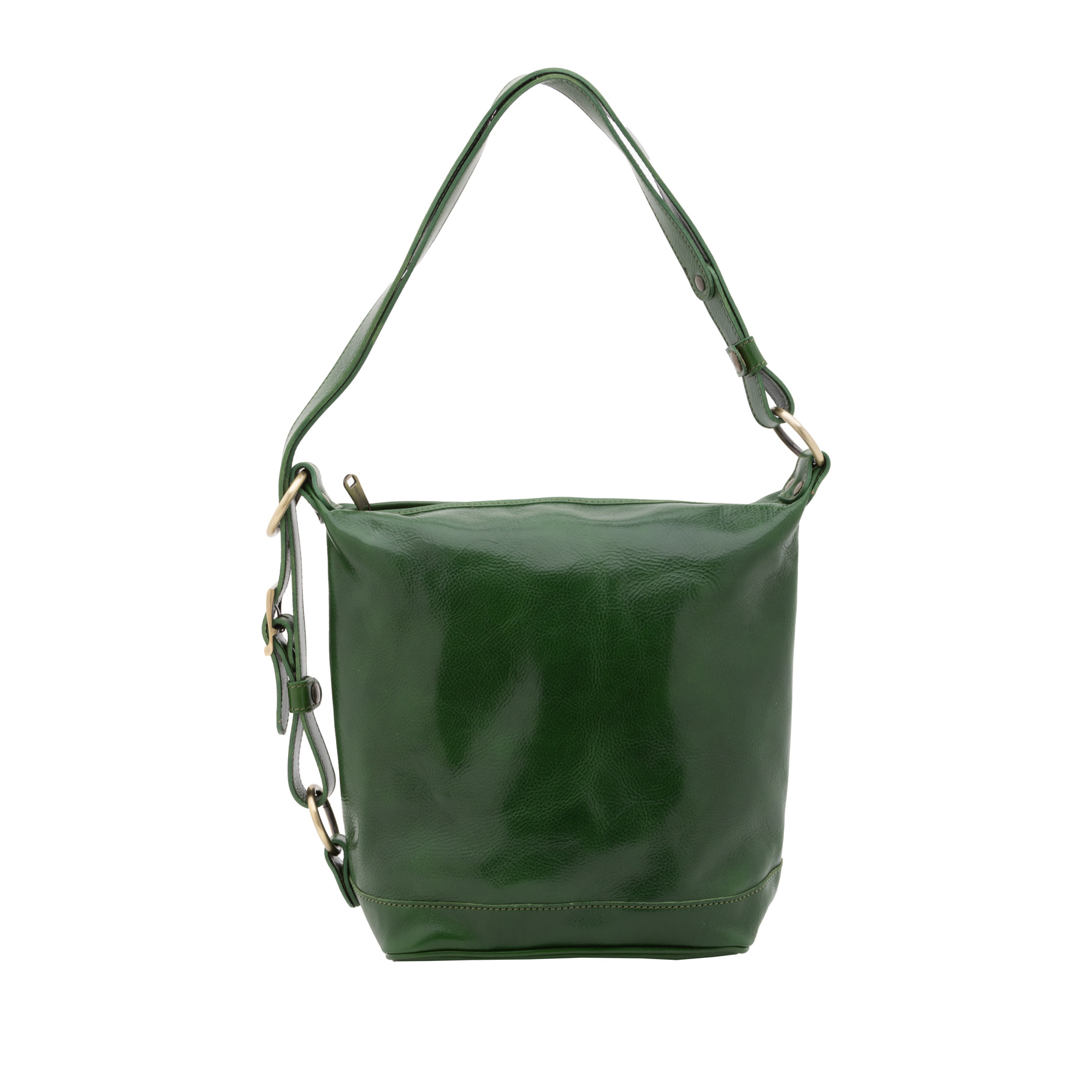 Borsa a secchiello  da donna In Vera pelle Made in Italy 34x33x15 cm