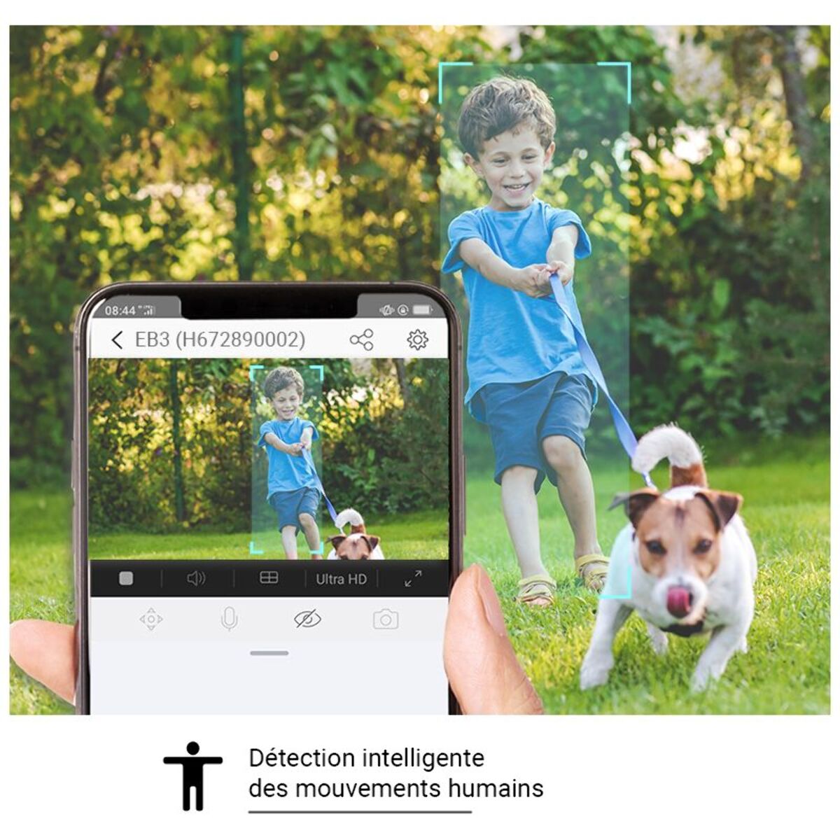 Caméra de surveillance EZVIZ 2 EB3 Type C + 2 panneaux solaires
