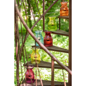 J-Line plateau bougeoir Popa - verre - mix - 6 pièces