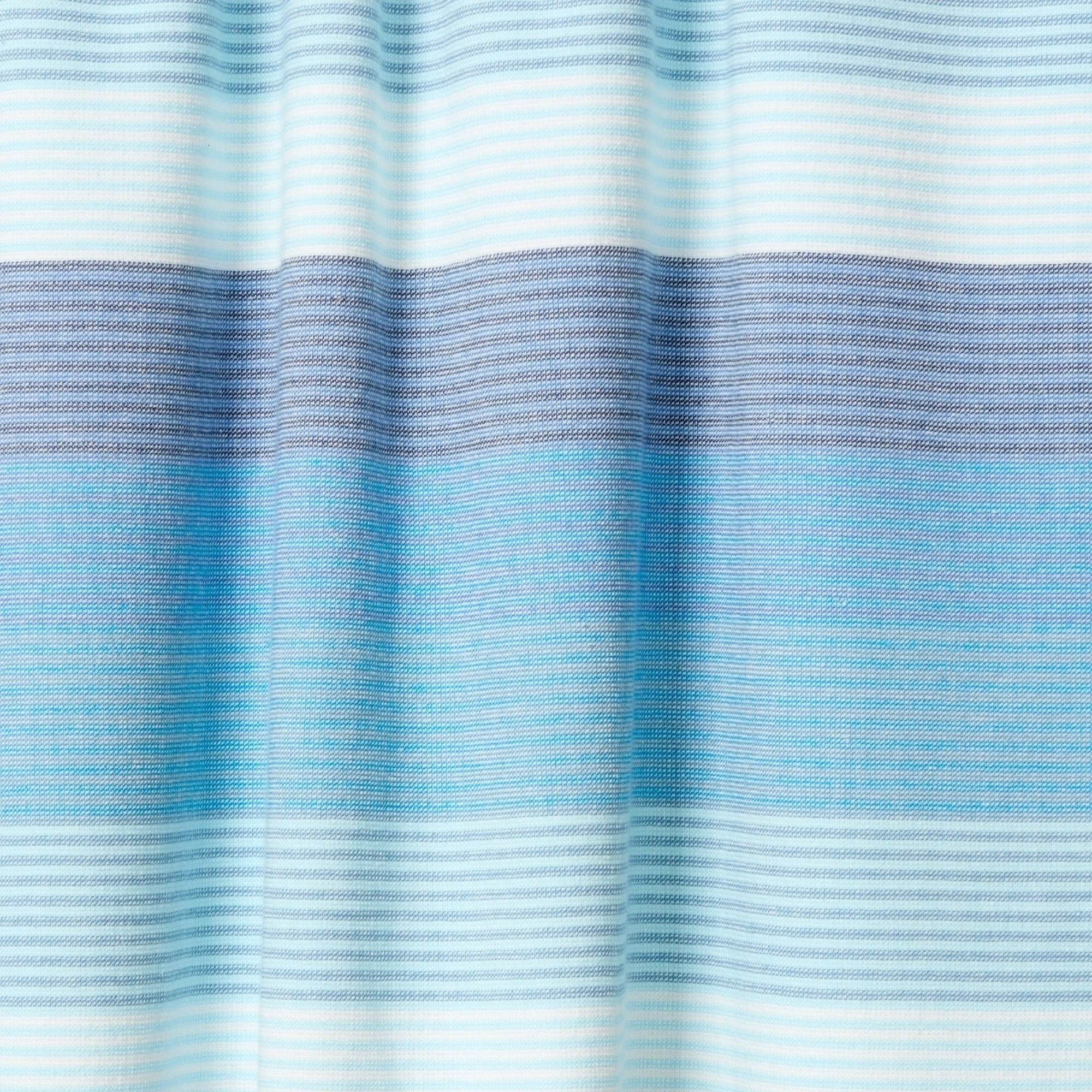 Toalla doble faz tejido y rizo rayas Biriri color azul