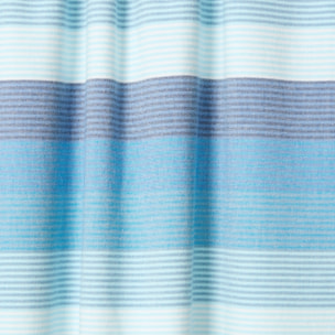 Toalla doble faz tejido y rizo rayas Biriri color azul