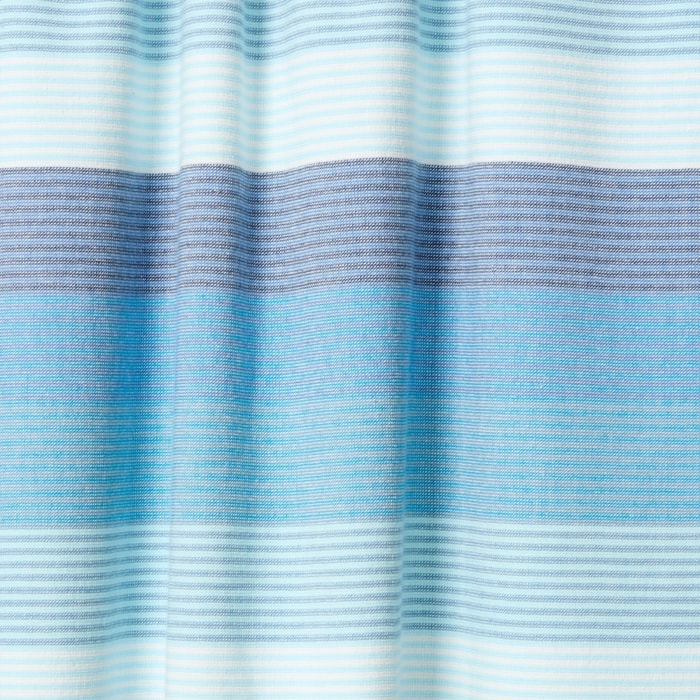 Toalla doble faz tejido y rizo rayas Biriri color azul