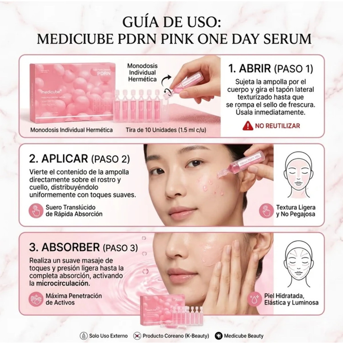 Set de sérums PDRN Pink One Day Serum Set Medicube 10 uds 15 ml