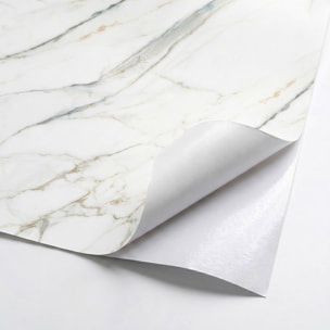 Sticker Sol avec laminat de Protection en Plastique Anti-dérapant | Stickers adhésif Sol - SOL MARBRE BLANC - 1 sticker