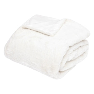 PLAID FOUR TILDE BLANC 130X180