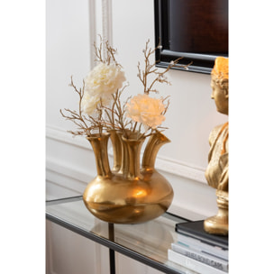 J-Line vase Tulipe - aluminium - or