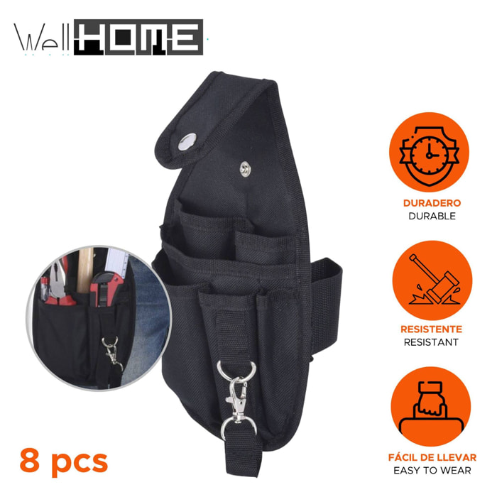 Well home juego de 7 herramientas con bolsa de herrmientas