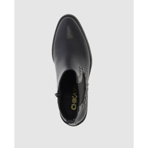 Botines - Negro - Tacón: 7 cm