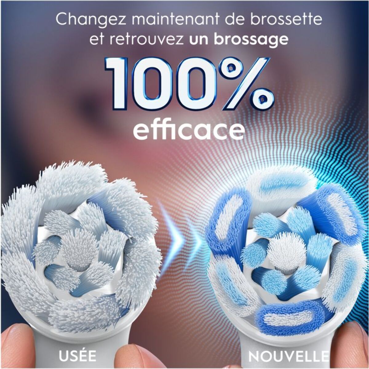 Brossette dentaire ORAL-B x6 Ultimate Clean Blanc