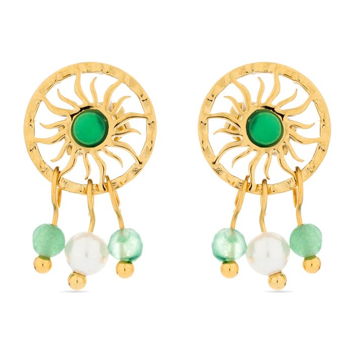 Pendientes Lux by Lux acabadoss oro 18k