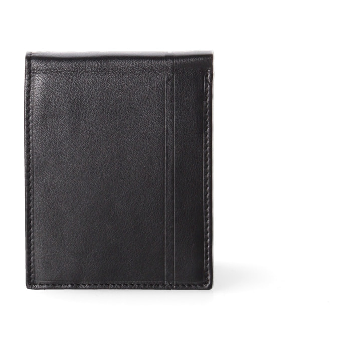 Portafoglio uomo in vera pelle - Modello False - Casual - 12.5 x 10.0 x 2.0 cm