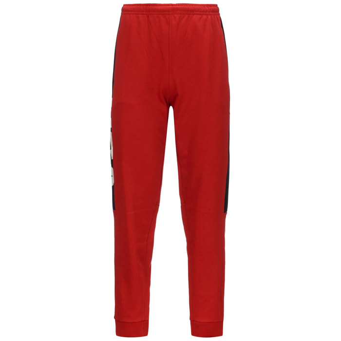 Kappa - Pantaloni Uomo Donna Rosso - Arufinzip Usa Us