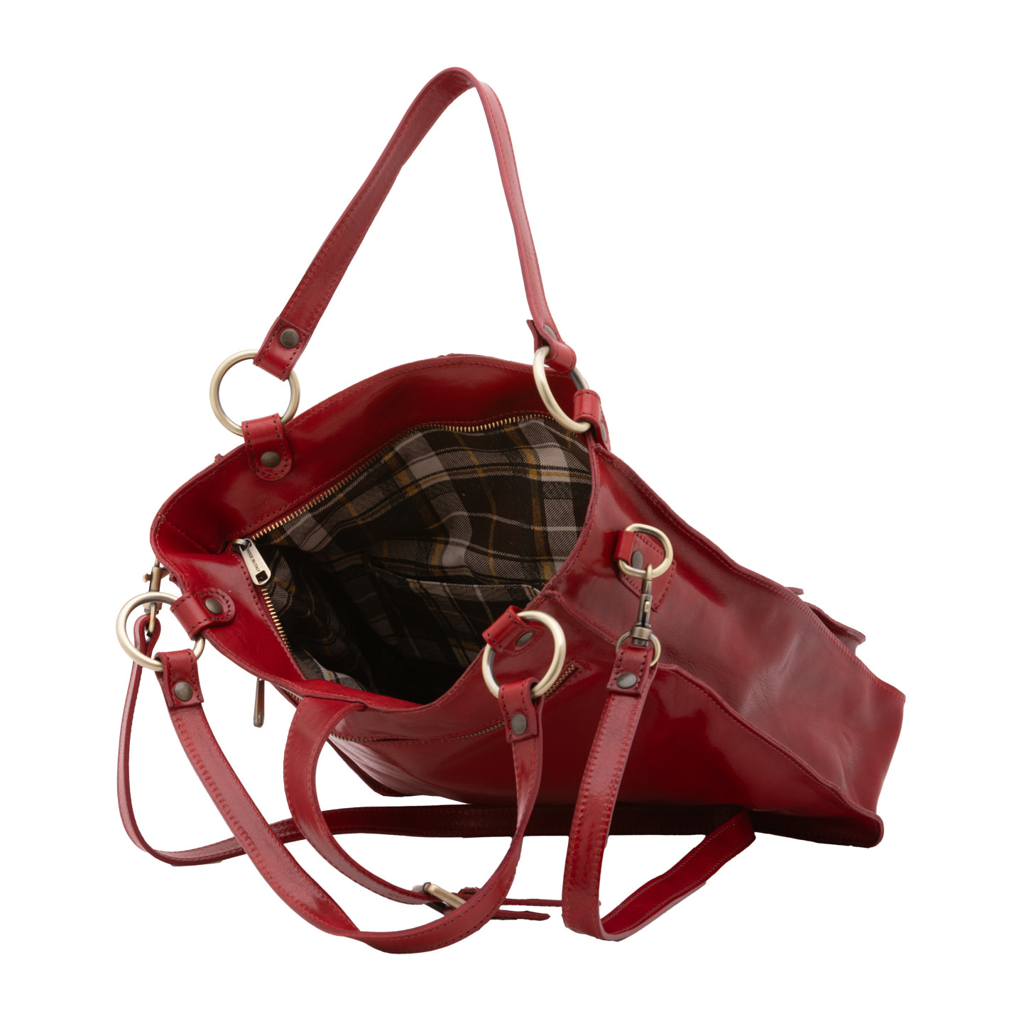 Borsa a spalla  da donna In Vera pelle Made in Italy 38x37x10 cm