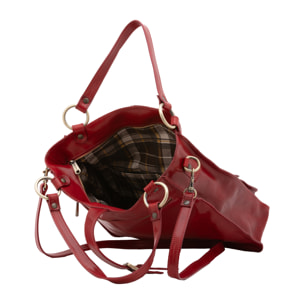 Borsa a spalla  da donna In Vera pelle Made in Italy 38x37x10 cm