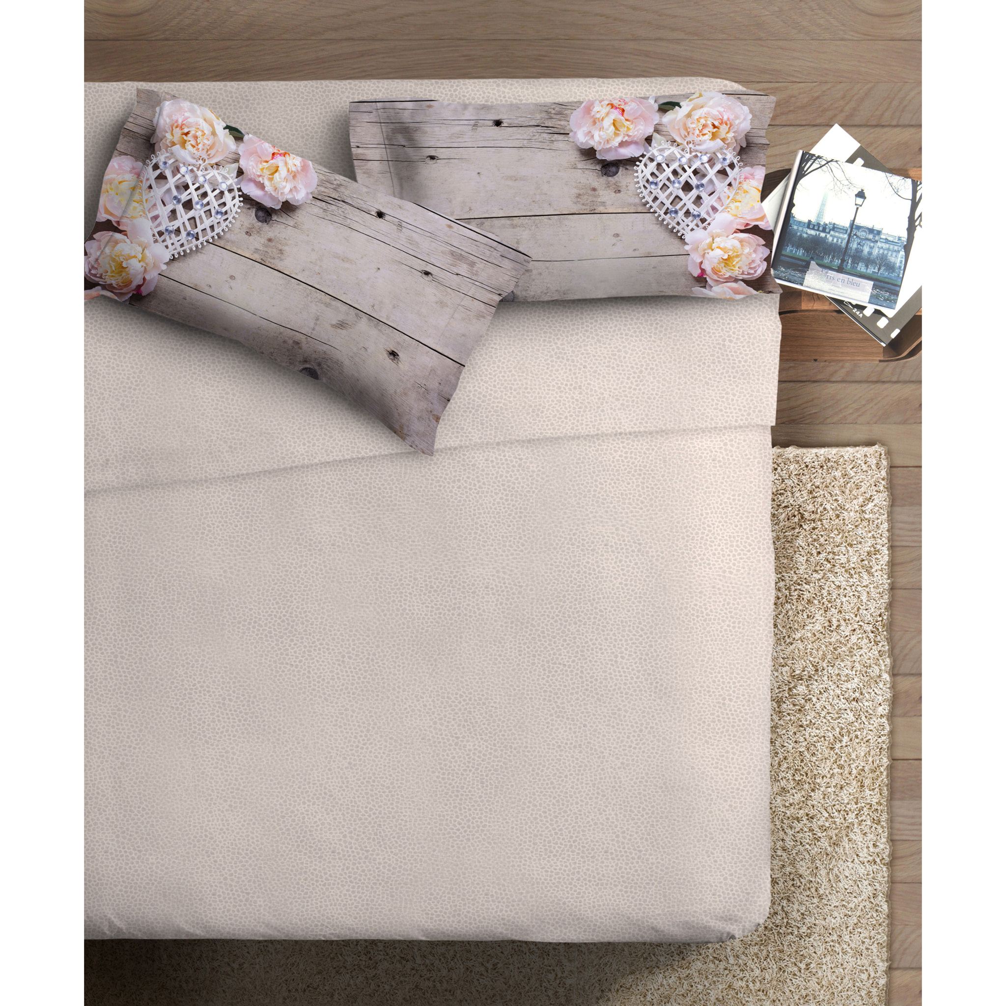 Completo letto 1 Piazza IPERSAN fotografico Fine-Art Peonie