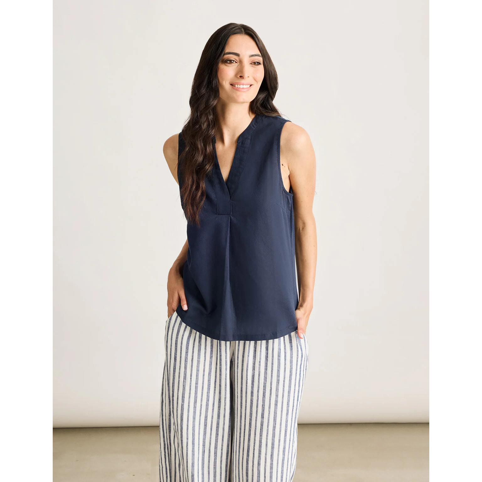 Camisa Tirantes Azul Marino - Nurita