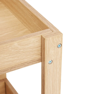 Desserte 3 niveaux Abana bois clair