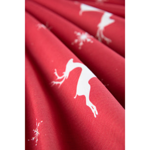 Nappe 140x180 cm Excelsa- Nordic Christmas, Coton Rouge
