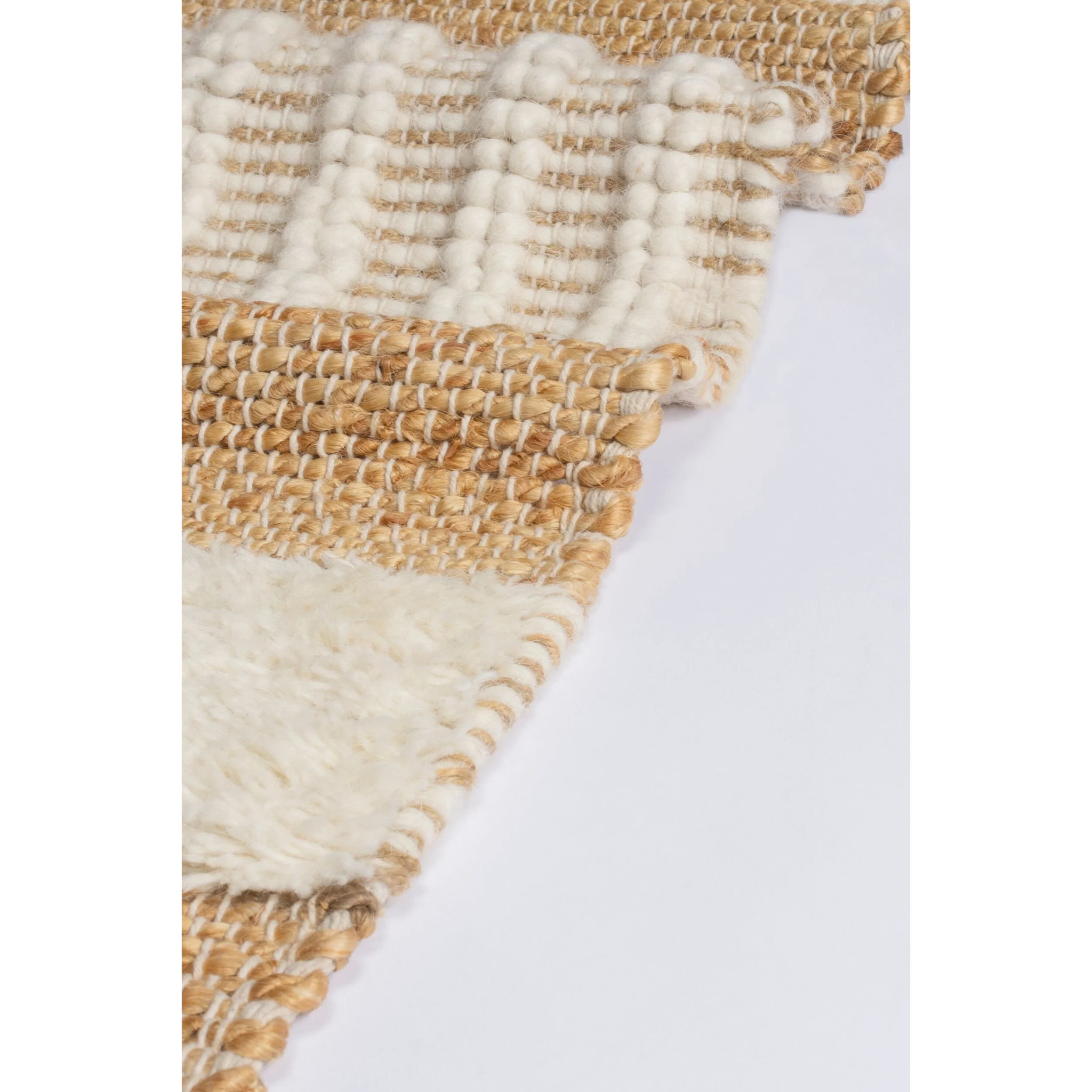 Tapis en jute de couloir MEDINA Ivoire