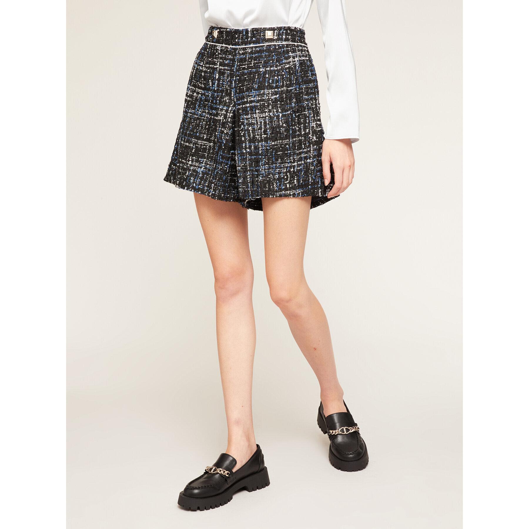 Motivi - Shorts in tweed lurex - Blu