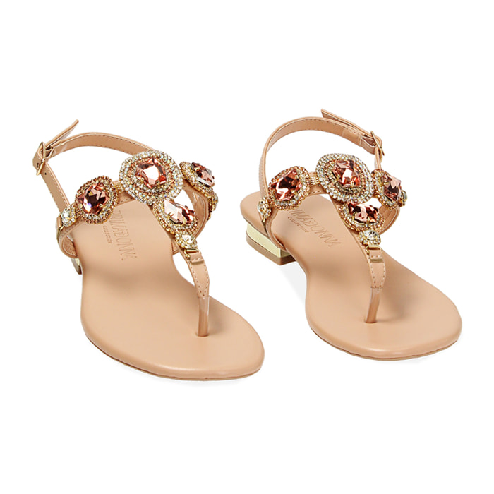 Sandalias bajas nude