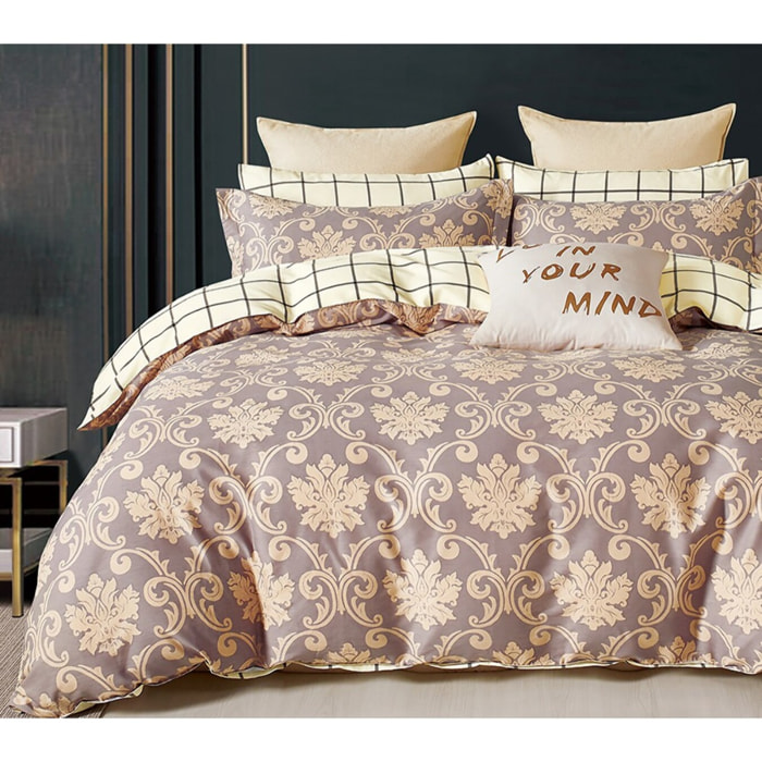 Parure housse de couette 100% percale de coton - Orévance