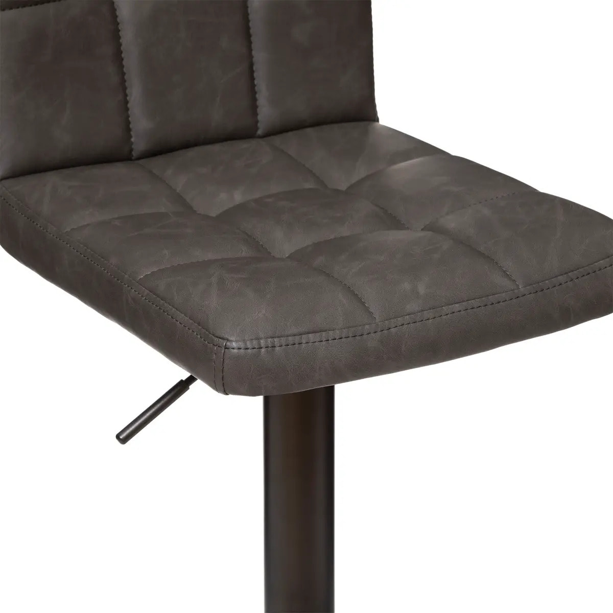 Chaise de bar ajustable "Delek" - gris