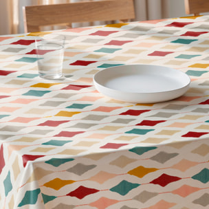 Mantel estampado antimanchas GAROA MULTICOLOR