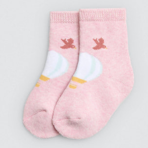 Confezione da 4 calzini termici per neonato con stampe a palloncino