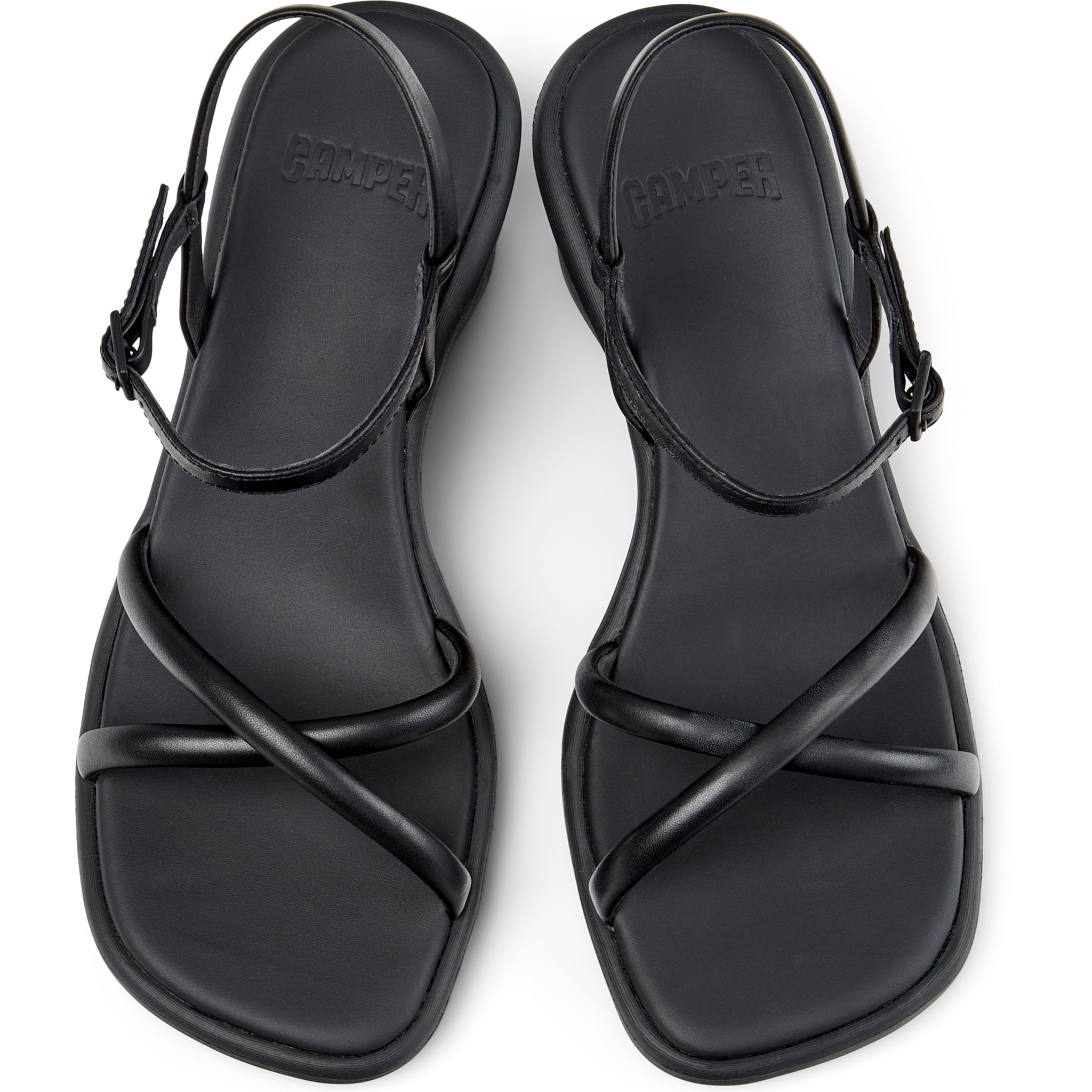 Sandalias - CAMPER Louise Sandal - Negro - Cuero liso
